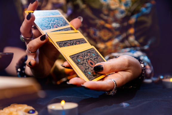Tarot cards received as a gift. Or not.